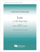 Lyric SATB choral sheet music cover